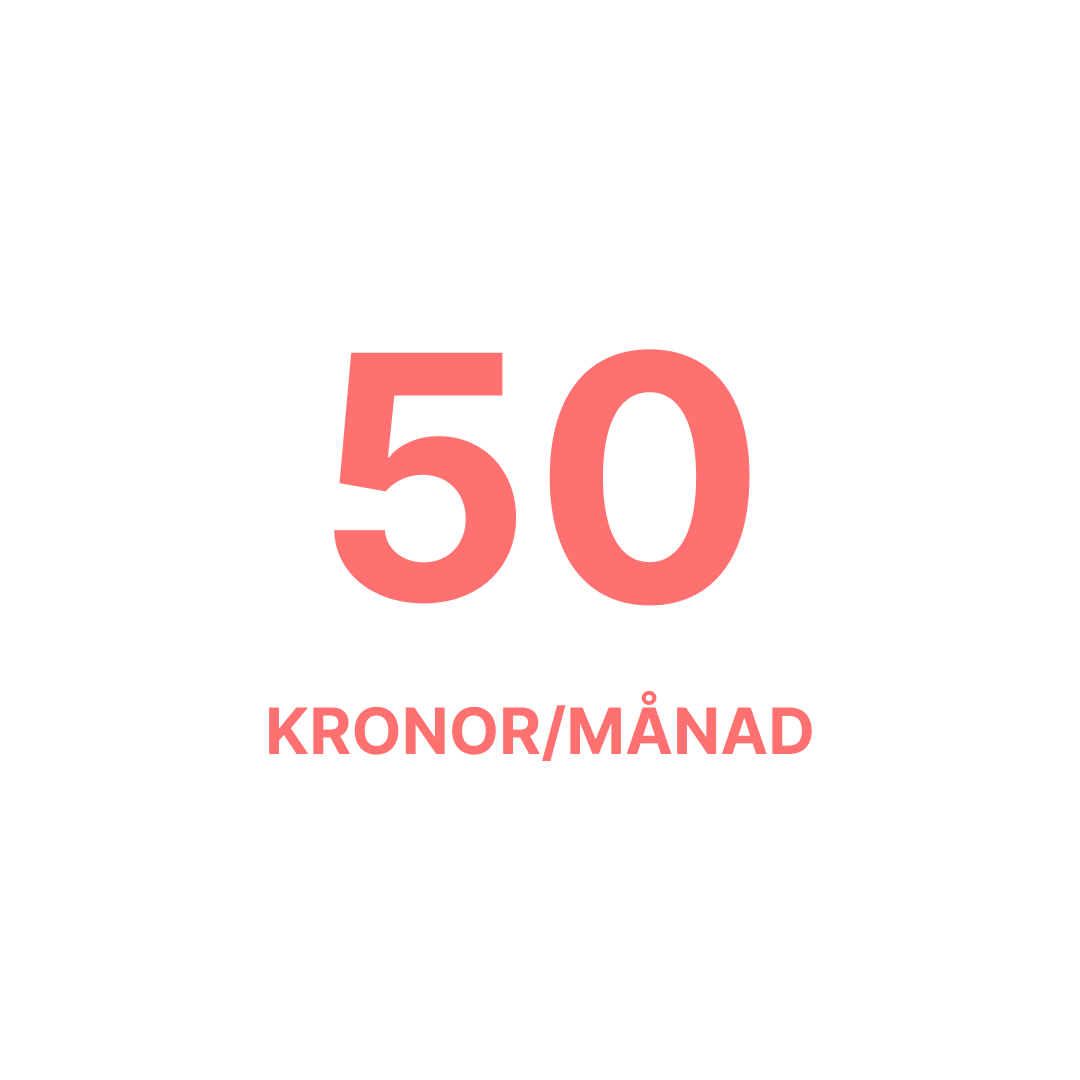 Bidrag 50 Kronor